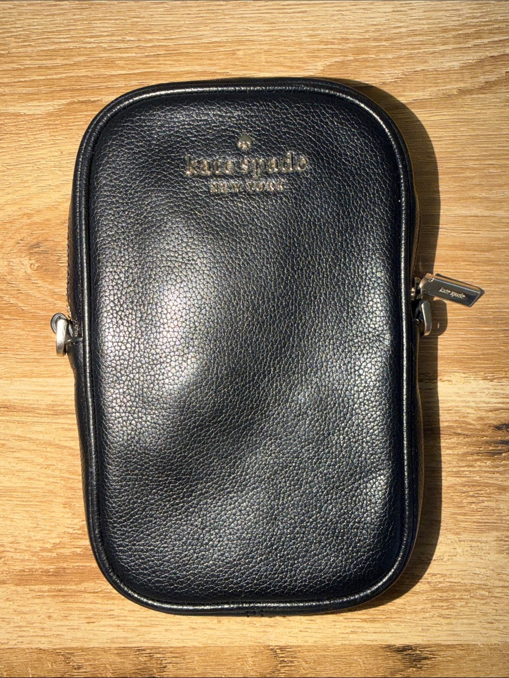 kate spade Black Pebbled Leather Crossbody Belt Bag